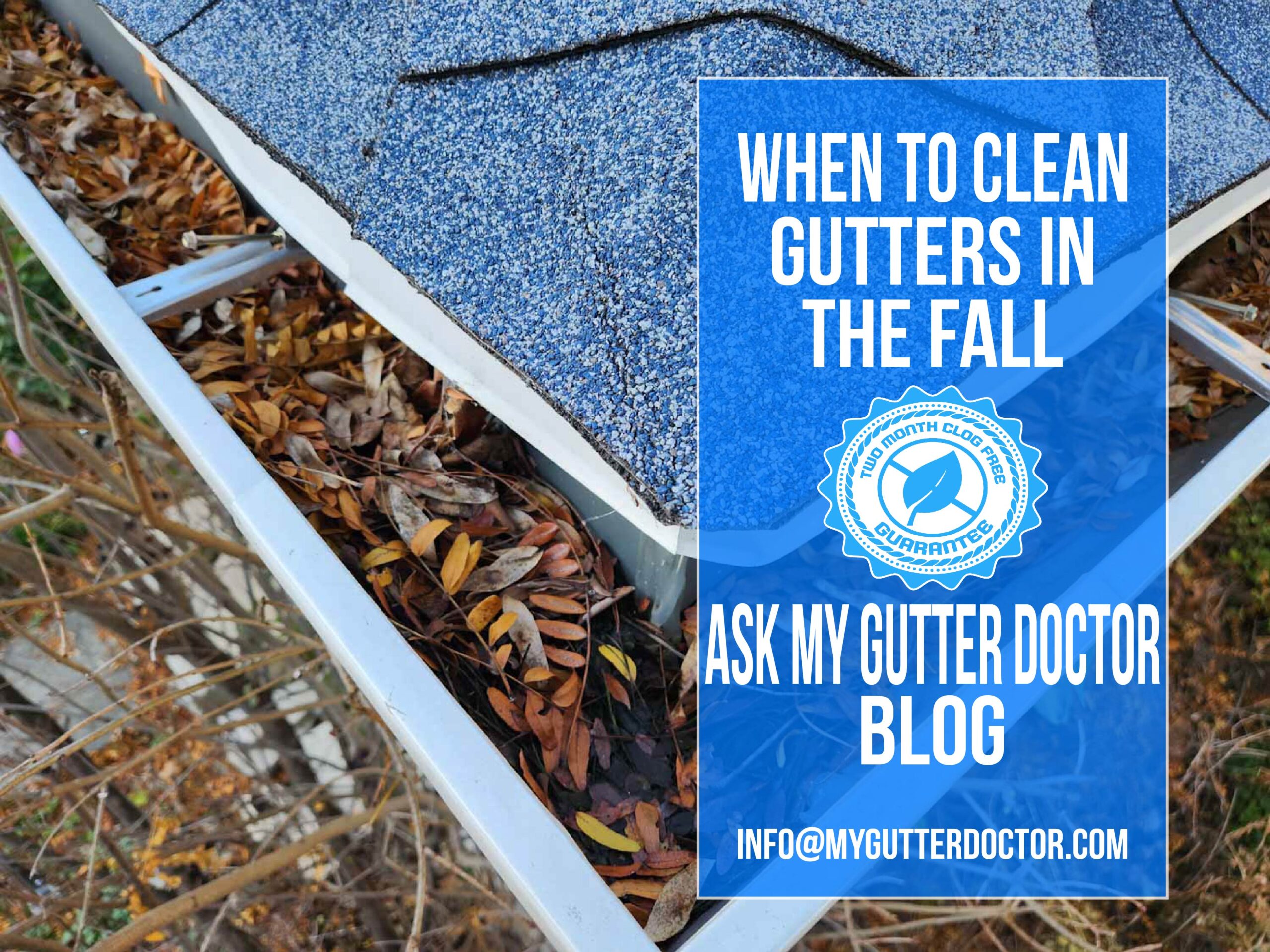 when to clean gutters in fall