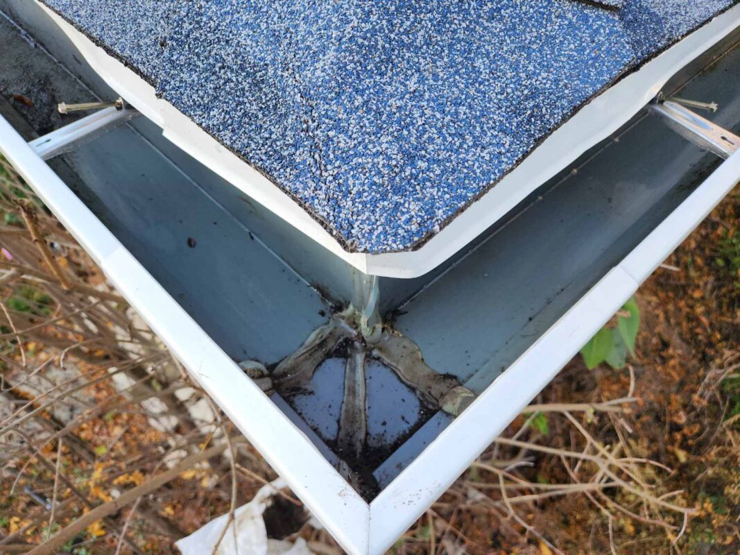Gutter Corner Leaking Why Miters Leak & How To Fix