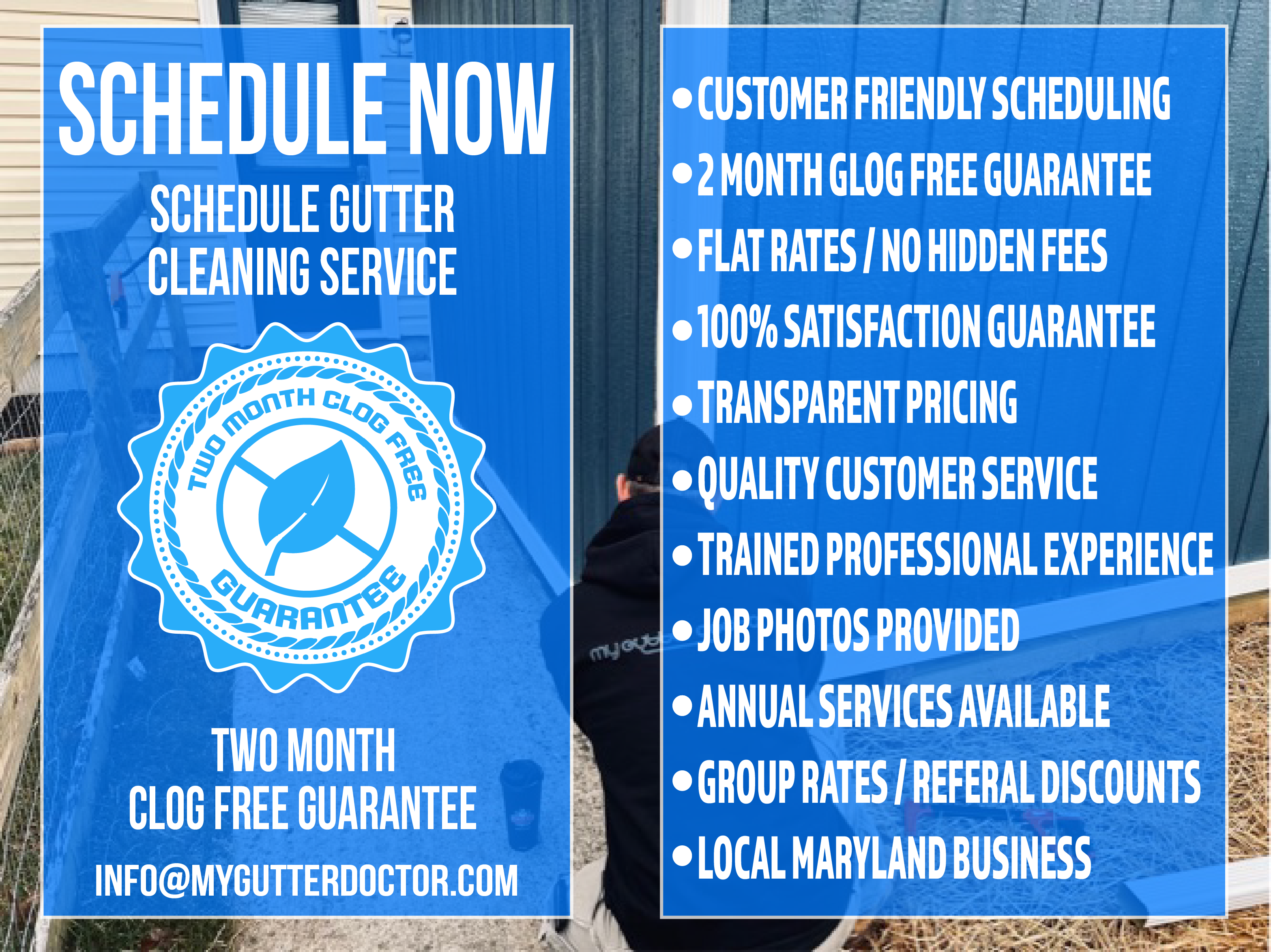 schedule gutter cleaning service
