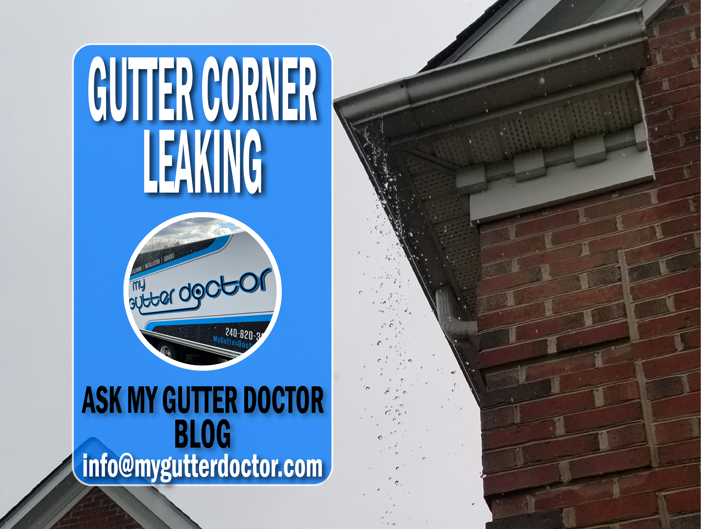 gutter corner leaking