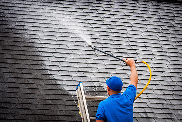 black streaks on roof cleaning treatment