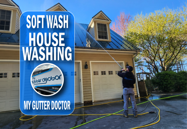 soft house washing service with my gutter doctor