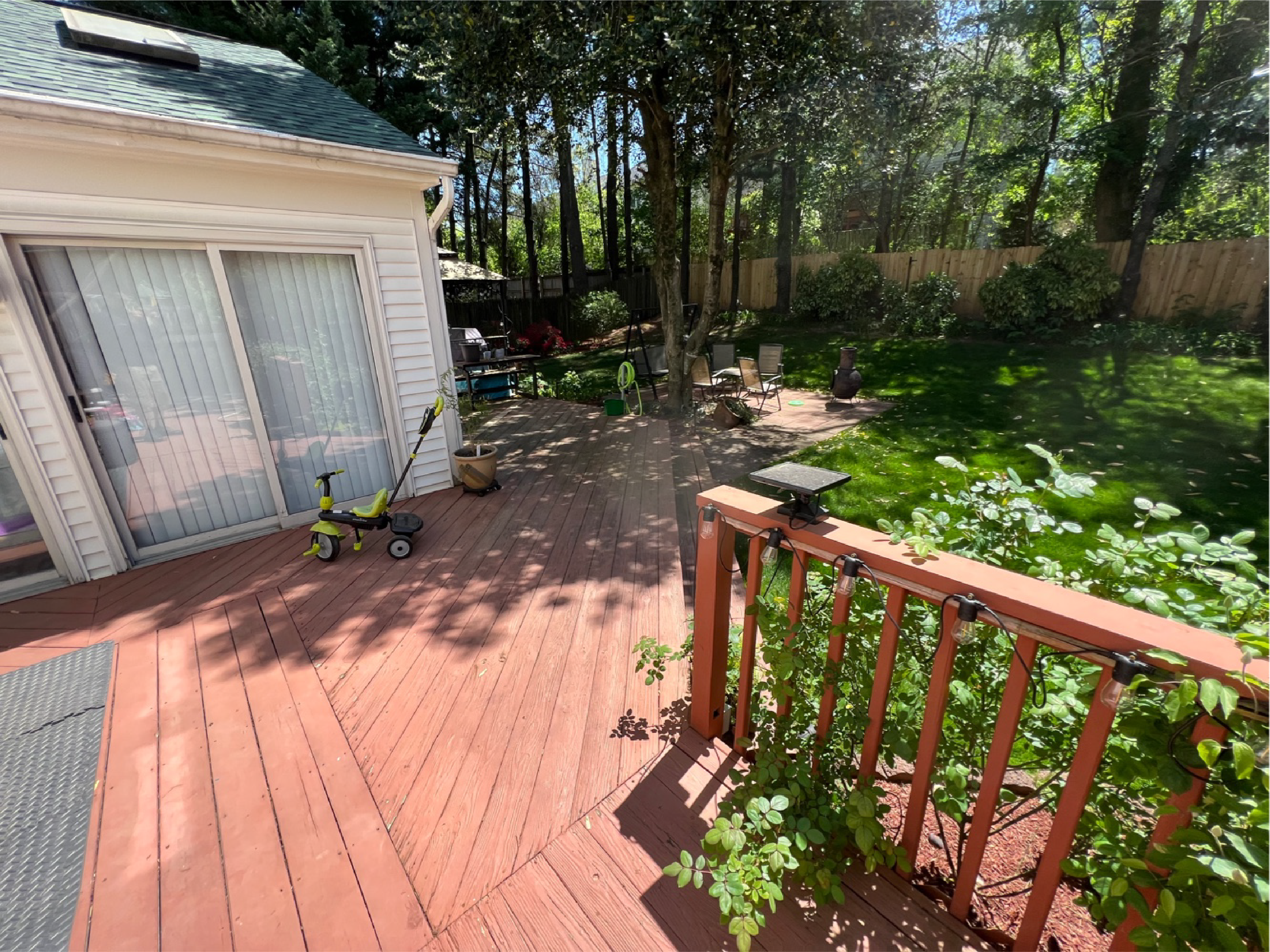 deck cleaning before