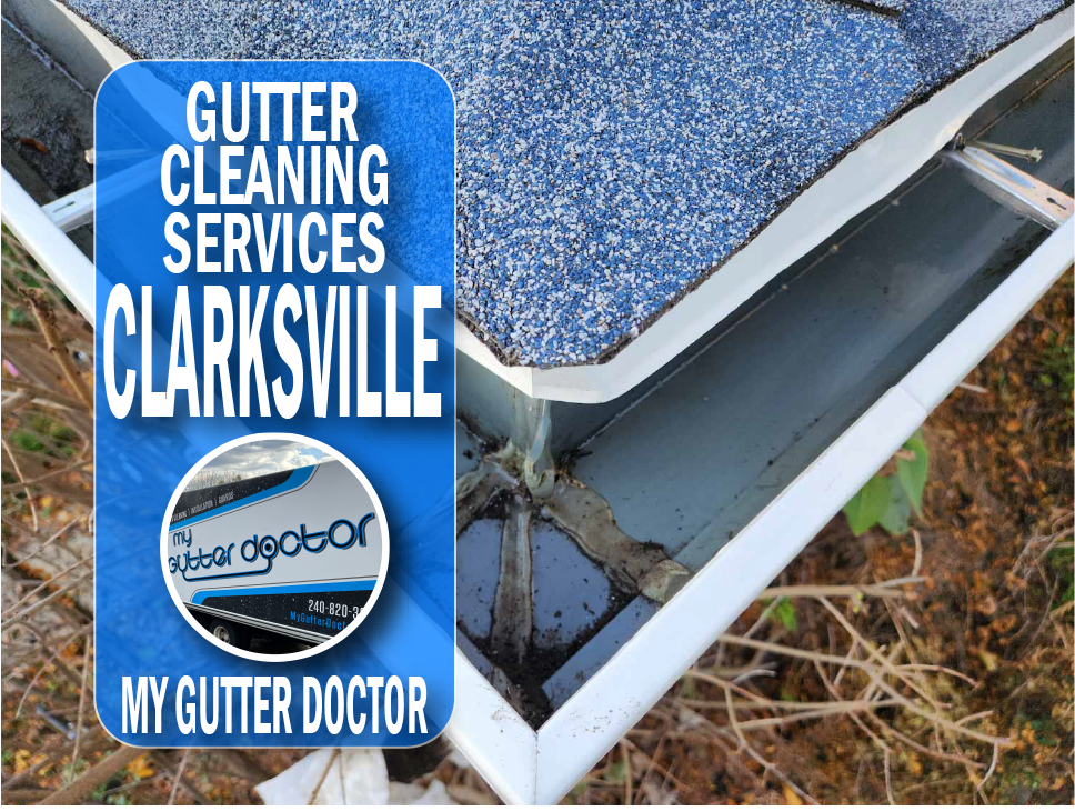 gutter cleaning in clarksville maryland with my gutter doctor