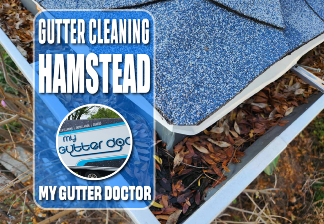 gutter cleaning in hampstead maryland with my gutter doctor