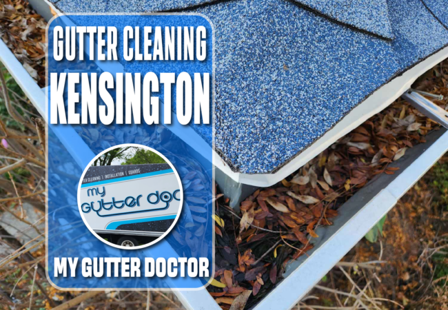gutter cleaning in kensington maryland with my gutter doctor