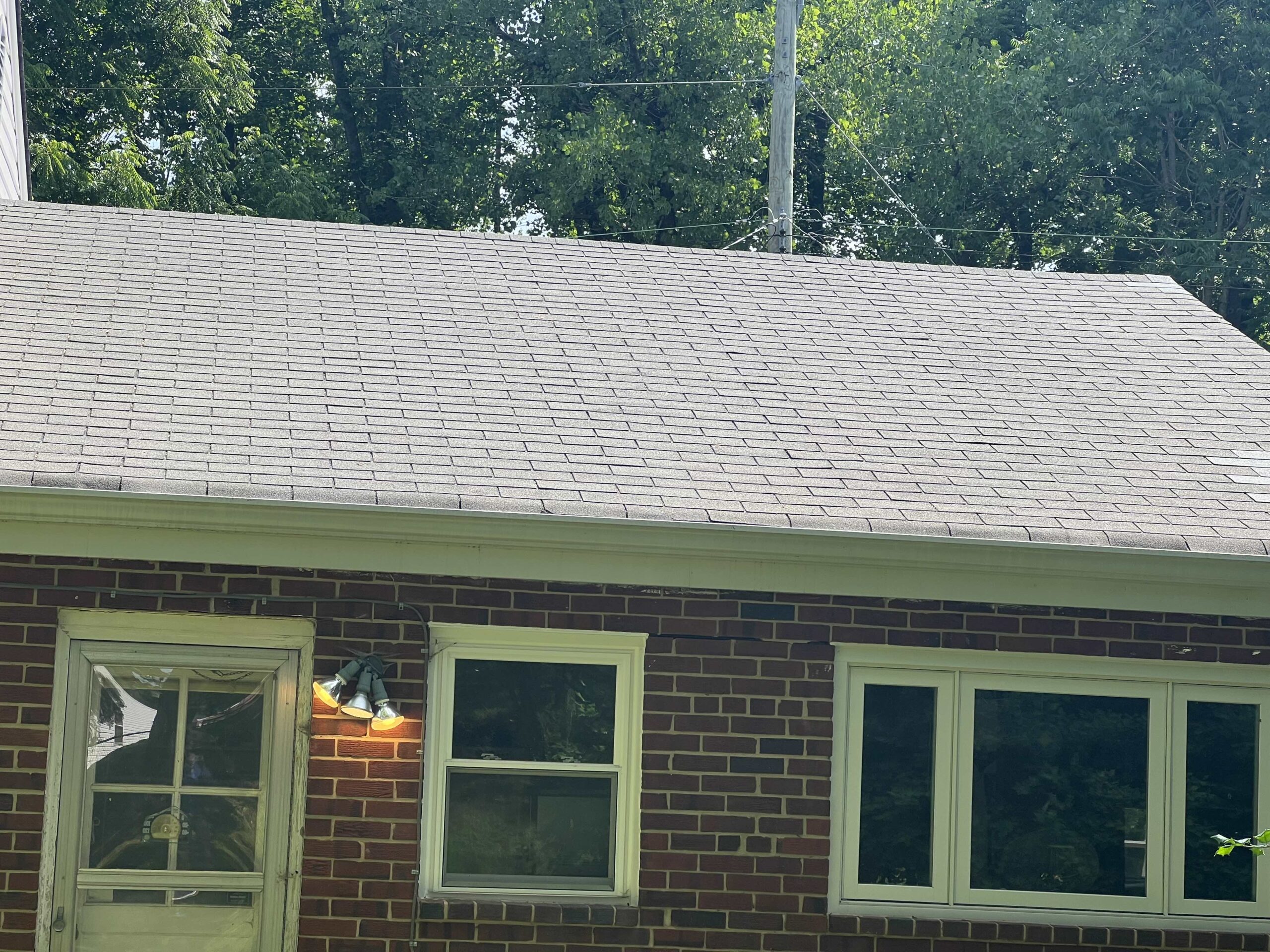 roof cleaning after photo