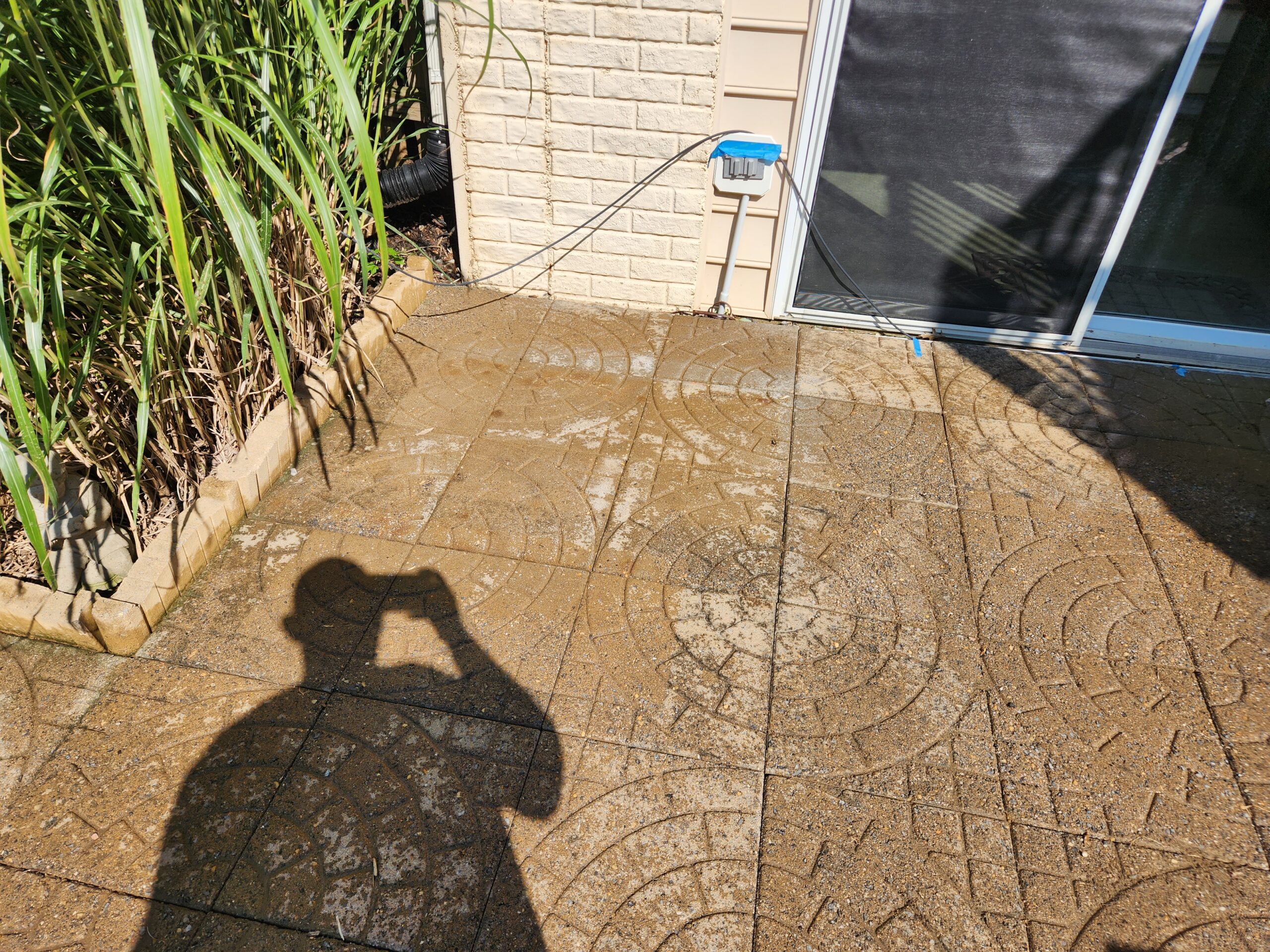 stone patio cleaning after