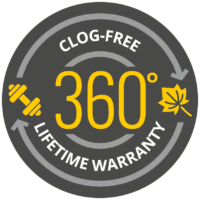360 lifetime clog-free warranty