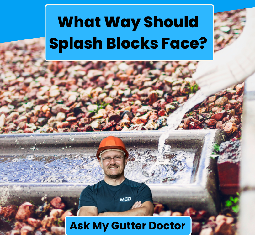 what way should splash blocks face