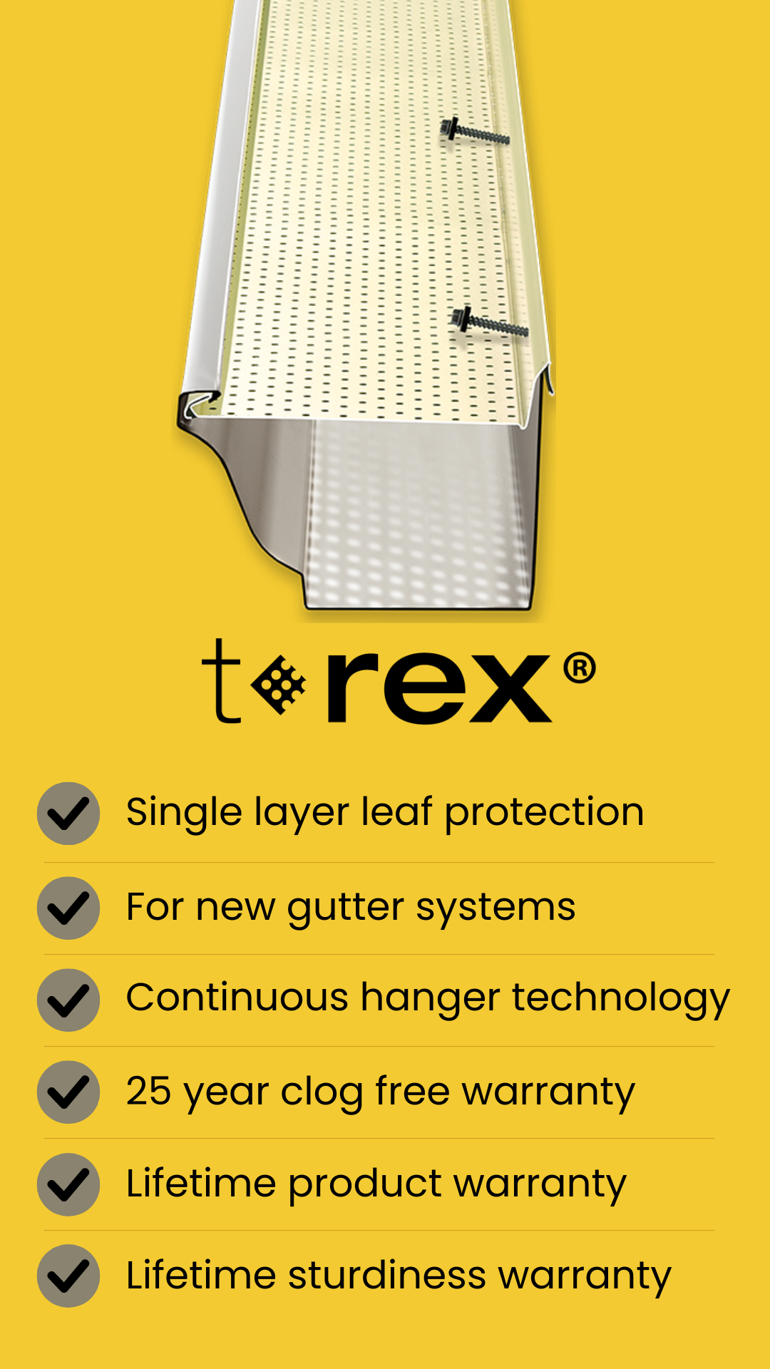 t-rex gutter cover product comparison image