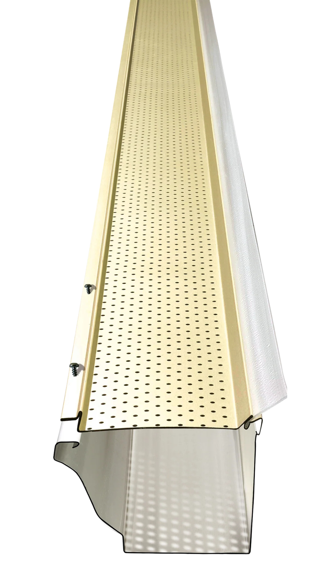 Alu-Rex perforated aluminum gutter guard