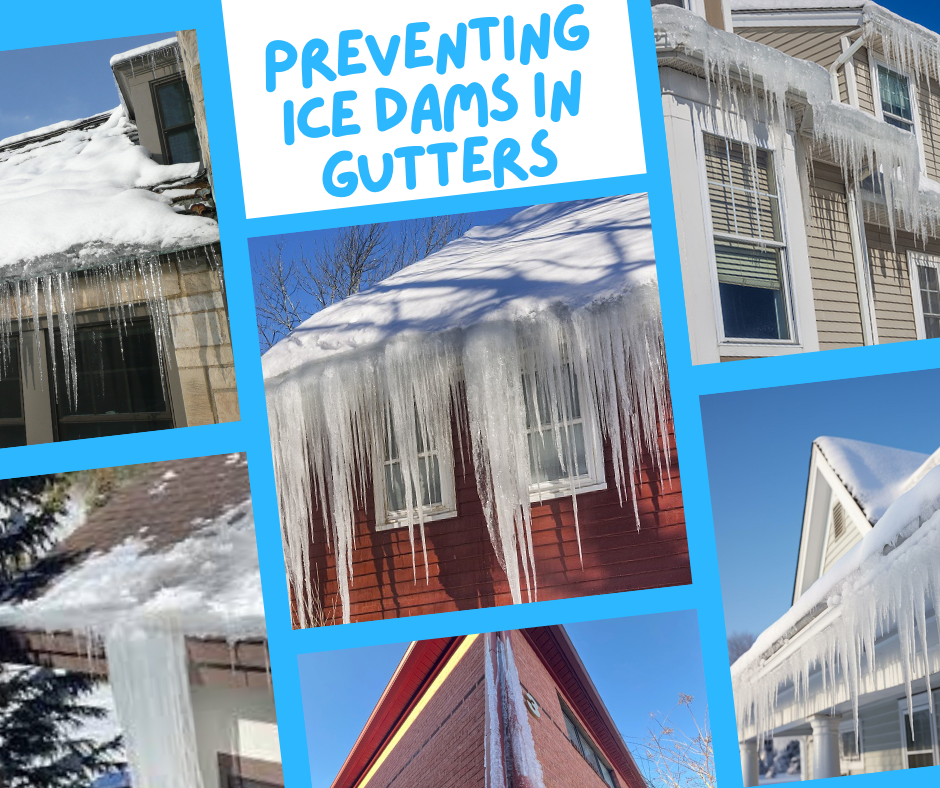 preventing ice dams in gutters blog cover image
