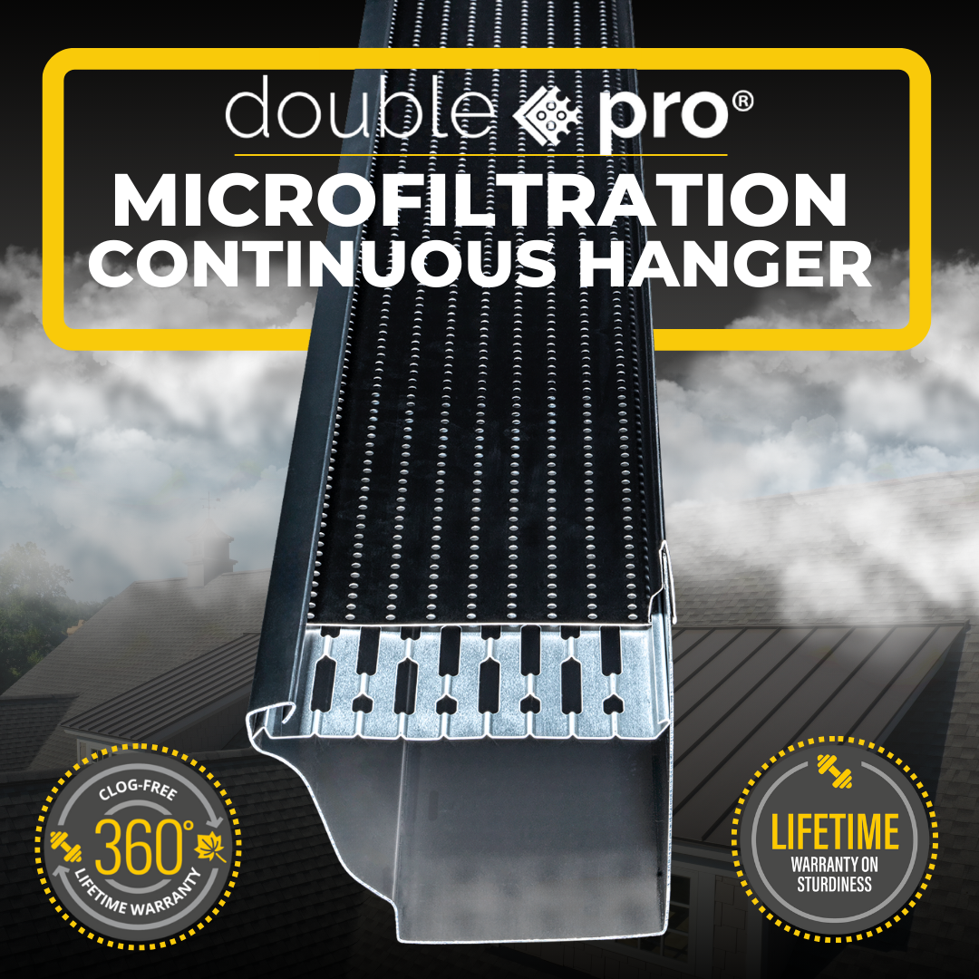 double pro best gutter guard for snow and pine needles
