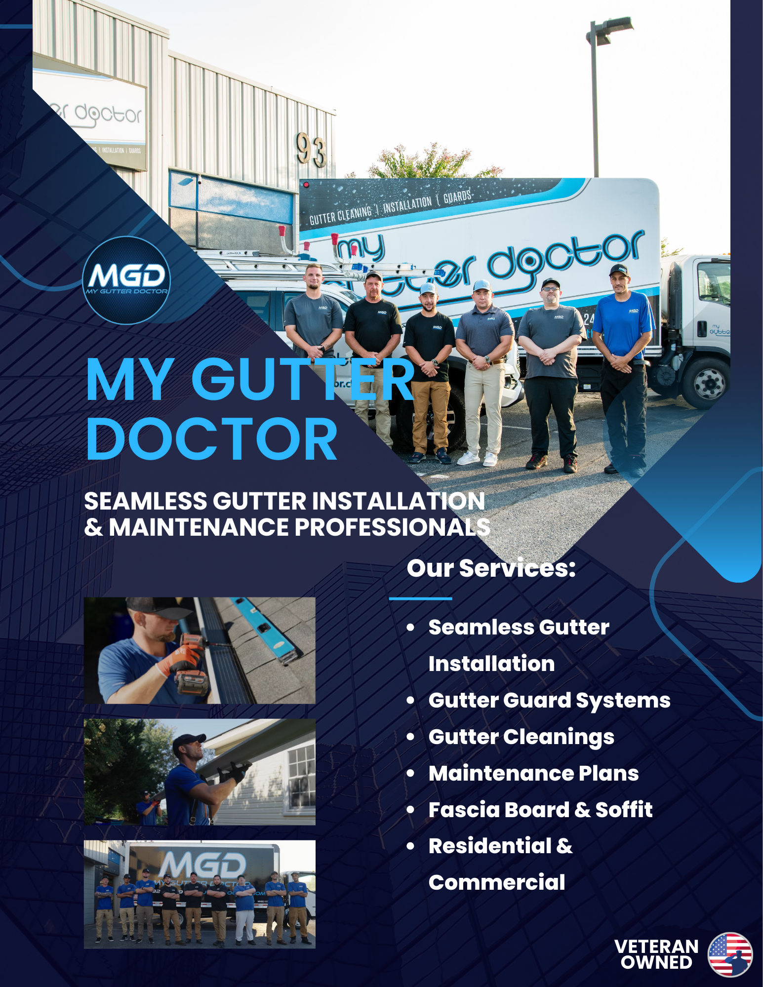 my gutter doctor main page cover photo with crew winter 2026