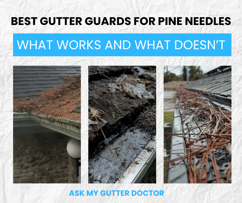 best gutter guards for pine needles blog cover image