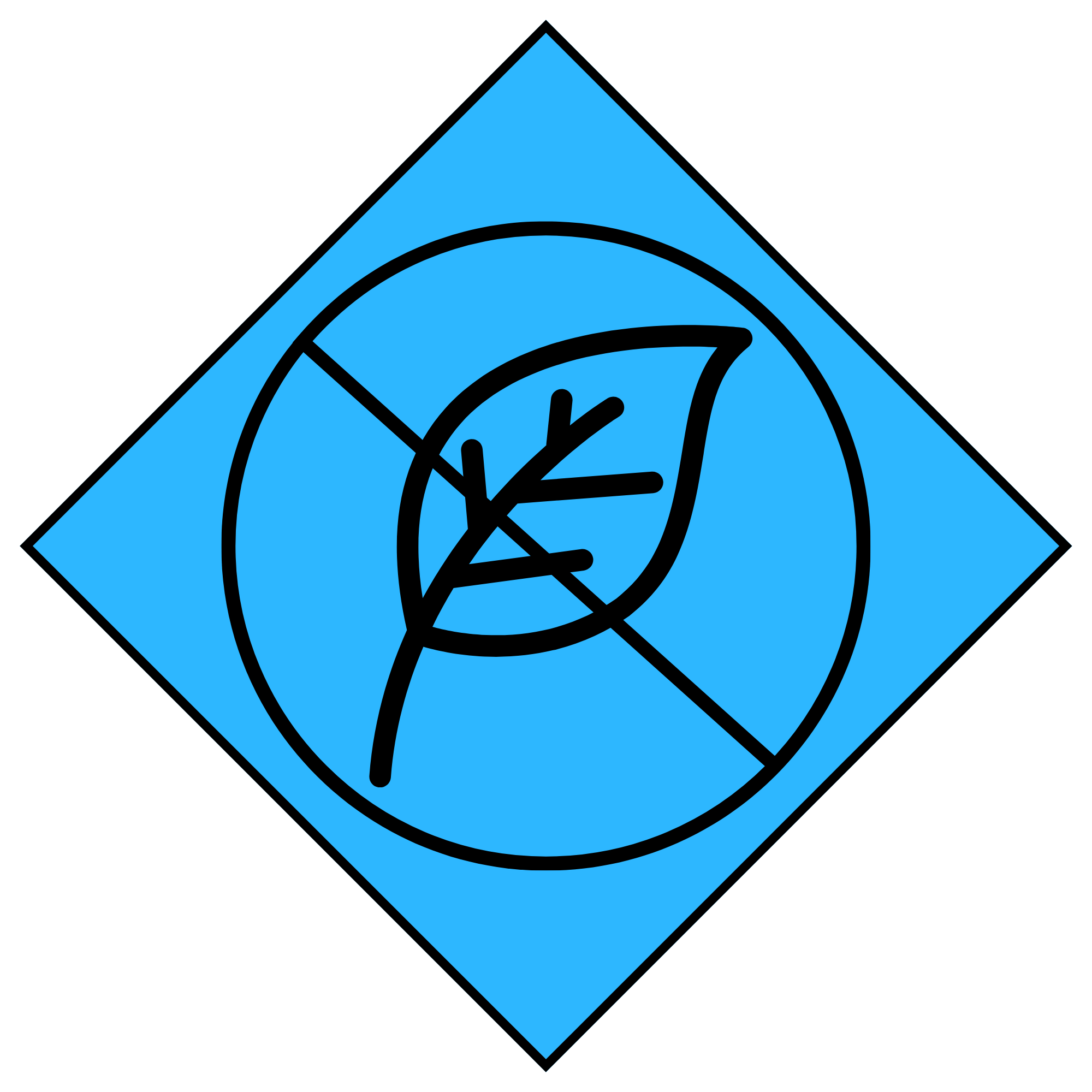 gutter guard clog free performance icon blue