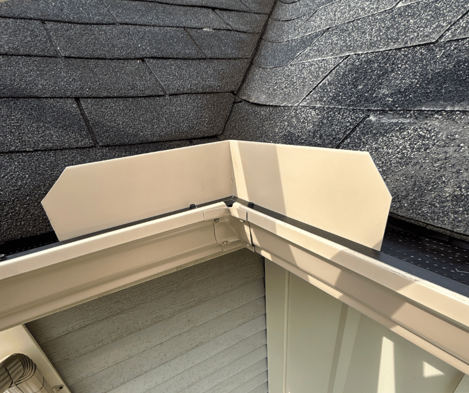 ivory gutter splash guard