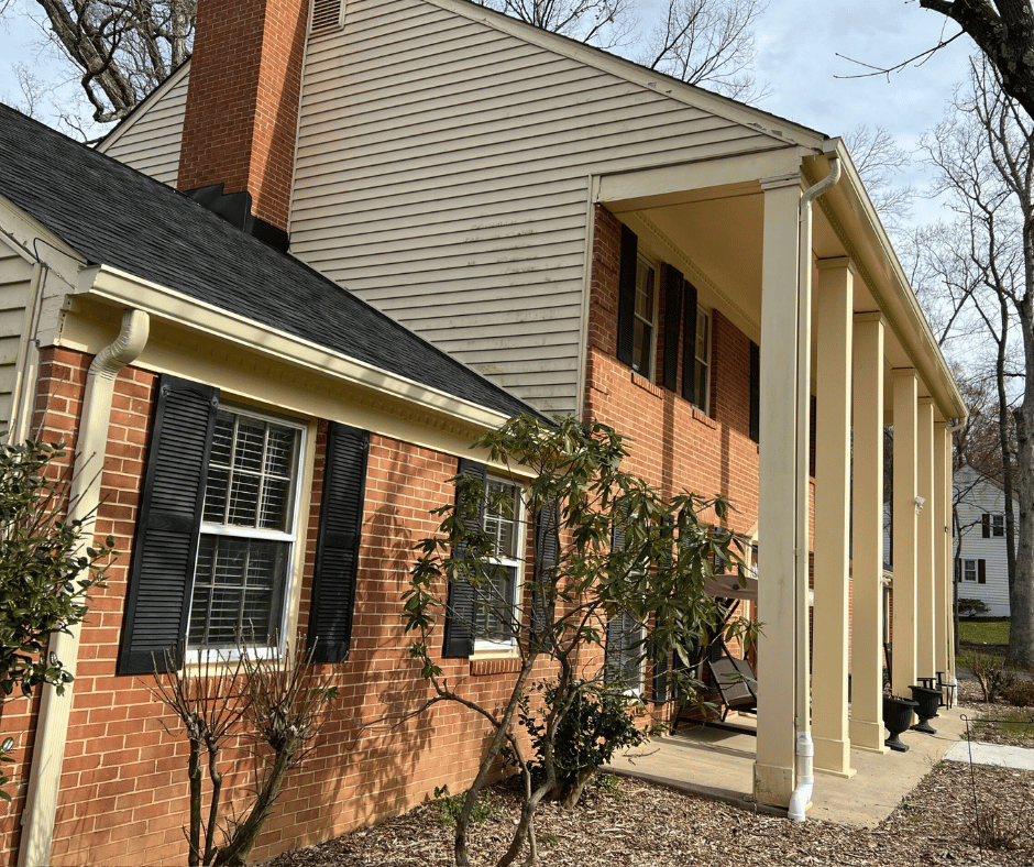 cream color seamless gutter installation rockville md