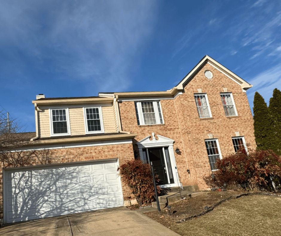 ivory color gutter full home installation
