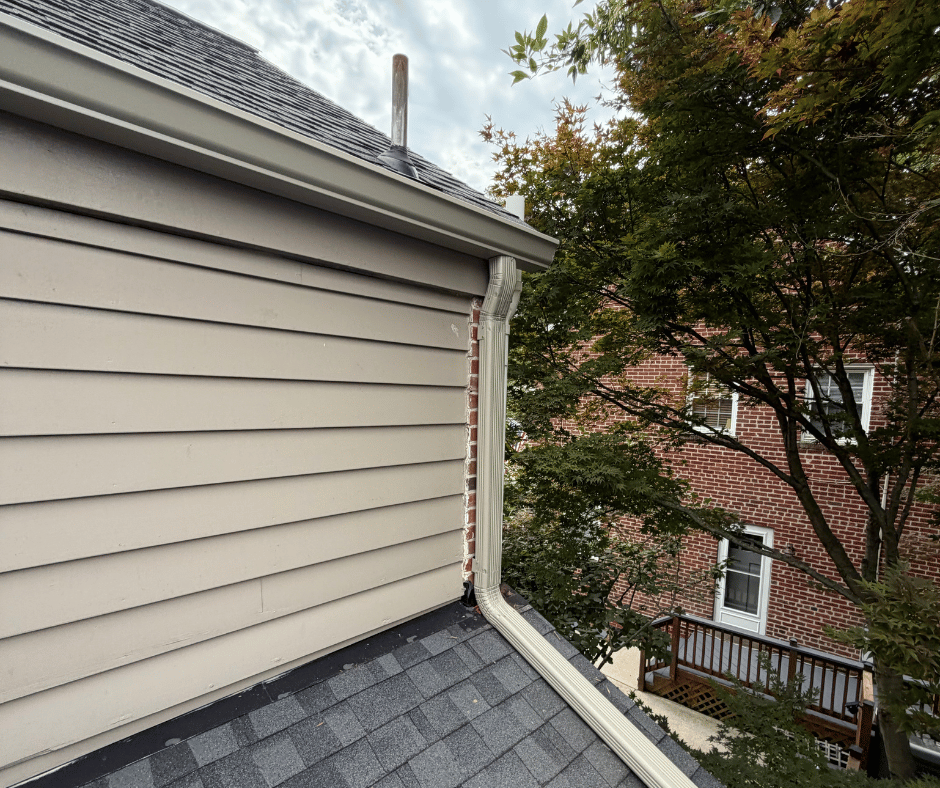 Clay-gutter-color-installation-downspout-extension clay gutter color installation downspout extension