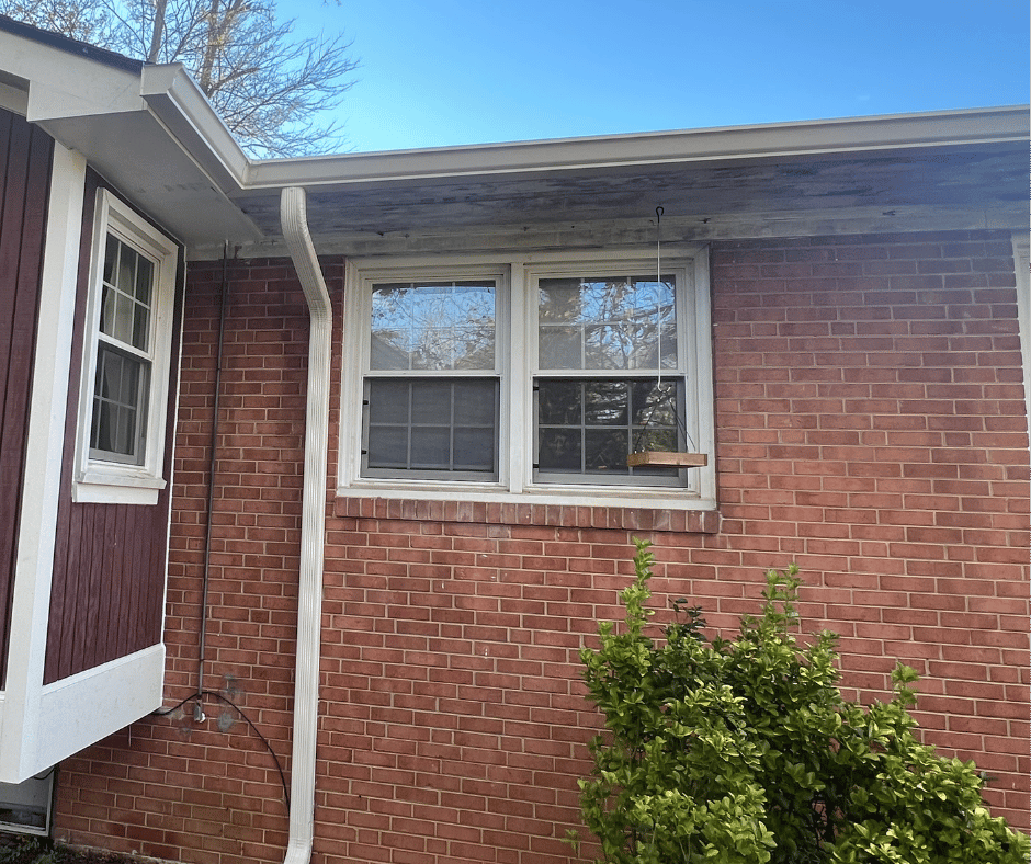 eggshell gutter color installation L section