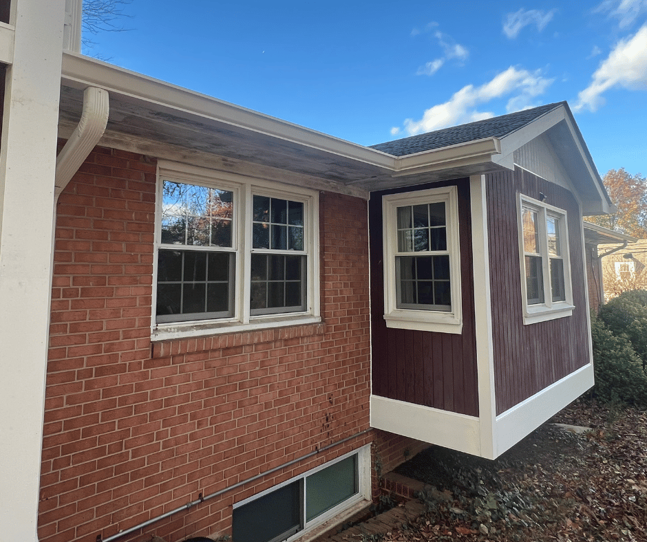 eggshell gutter color installation k-style gutter