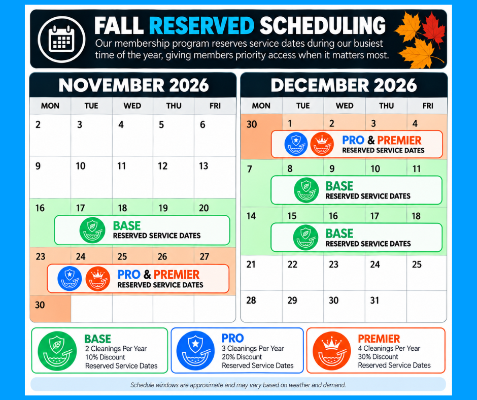 fall-reserved-scheduling-map (1) fall gutter cleaning reserved scheduling for annual memberships