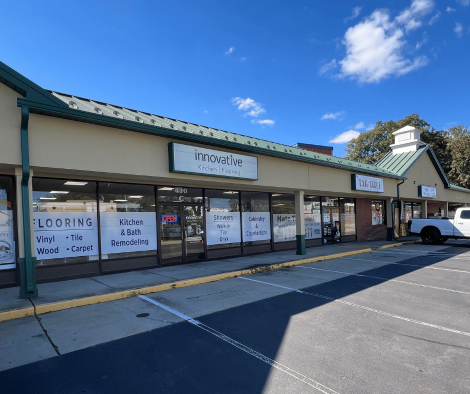 grecian green gutter color installation commercial building