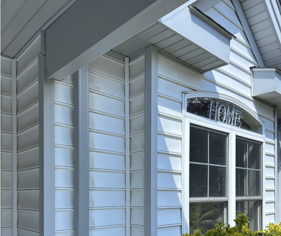 pearl gray gutter color installation downspout