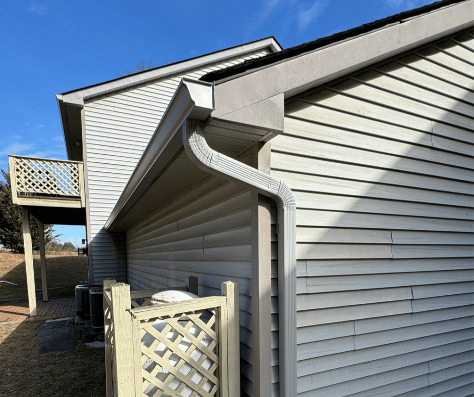 pearl gray gutter color installation k-style gutter